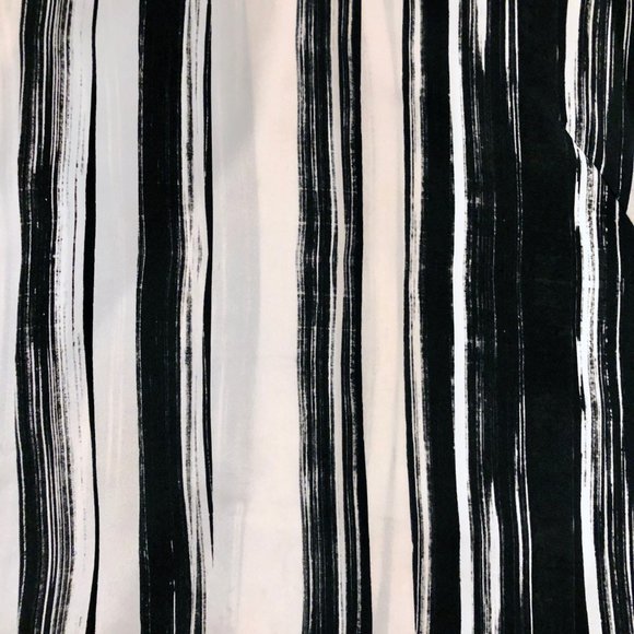 Laura Delman White & Black Striped Silk Tank sz 4 - Picture 6 of 8